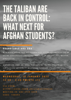 Guest Lecture Afghanistan